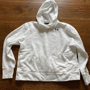 White Under Armour Sweatshirt with Cowl Neck Hood